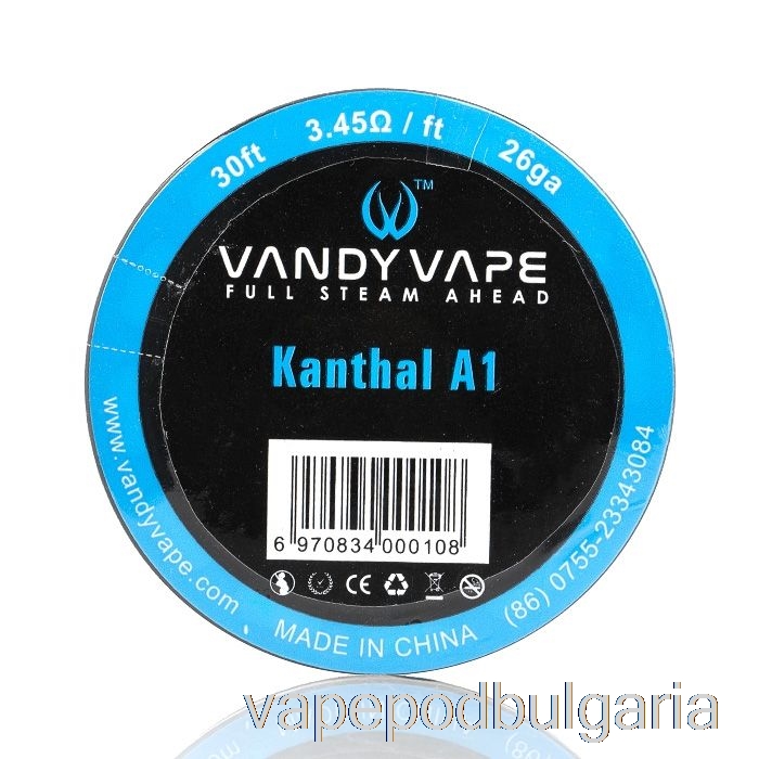 Vape 10000 Дръпки Vandy Vape Specialty Wire Spools Kanthal A1 - 26ga / 3.45ohm - 30ft